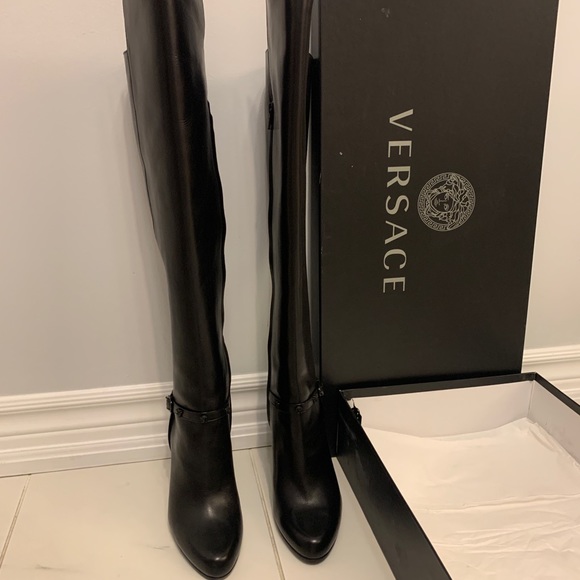 Brand new: Versace Over the Knee Boots Original - Picture 1 of 10